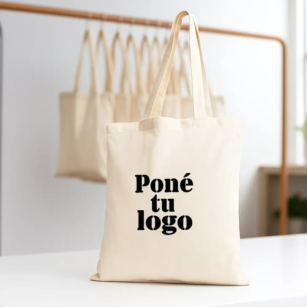 Totebag de algodón color Natural