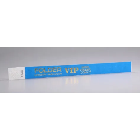 Pulseras Tyvek Impresas en Dorado | Eventos VIP | Elegantes e Inviolables