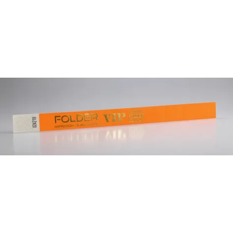 Pulseras Tyvek Impresas en Dorado | Eventos VIP | Elegantes e Inviolables