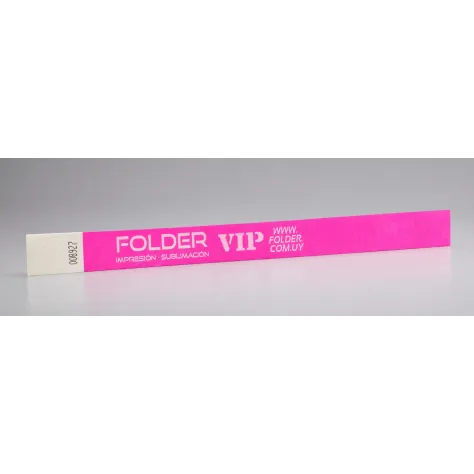 Pulseras Tyvek para Eventos Impresas en Blanco Premium