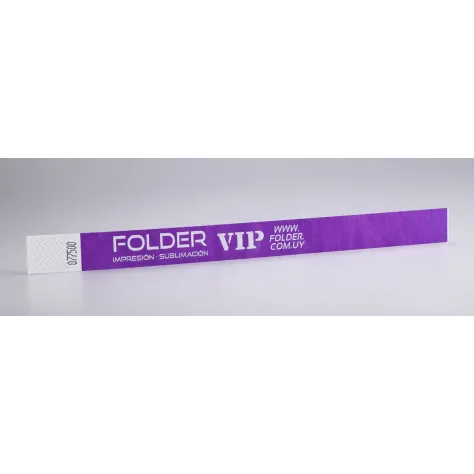 Pulseras Tyvek para Eventos Impresas en Blanco Premium