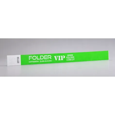 Pulseras Tyvek para Eventos Impresas en Blanco Premium
