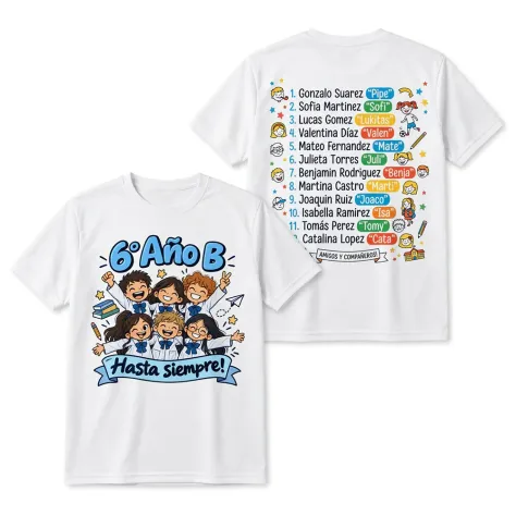 Pack Remeras Sublimadas Para Niños | Frente y Espalda