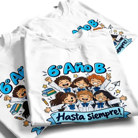 Pack Remeras Sublimadas Para Niños | Frente y Espalda